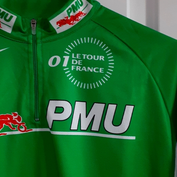 NIKE, PMU, 01 LE TOUR DE FRANCE, Racing Jersey Size Medium Made in Italy - Picture 7 of 9